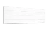 LA WEB DEL COLCHON - Cabecero de Madera Rústico Vintage para Cama de 150 (160 x 44 cms.) Blanco nórdico  | Cabeceros Madera | Dormitorio Matrimonio | Cabezal Cama |Estilo nórdico