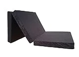 Natalia Spzoo Cama de Invitados, colchón Plegable 195 x 65 x 8 cm (Negro)
