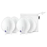 Lansinoh Discos Lavables de Lactancia, Reutilizables, Ultra Absorbentes, Ecólogicos de Viscosa de Bambú, Incluye 4 Discos para Usarlos de Día y de Noche
