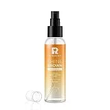 BYROKKO Shine Brown Spray Superbronceador Bifásico (100 ml), Eficaz en Solárium y al Sol, con Aceites Naturales y Ácido Hialurónico para un Bronceado más Intenso, con aroma a Mango soleado