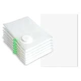 LIXTYC Bolsas vacio ropa. Pack 6 bolsas para guardar ropa 50x40 cm + pegatinas. Bolsas almacenaje ropa vacio, bolsa para comprimir ropa maleta. Vacuum storage bags para aspirador almacenamiento viaje