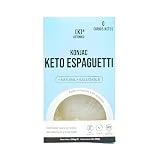 KETONICO Konjac Keto Sin Gluten, Sin Lactosa, Sin Soja, Sin OMG, Certificado Keto 1.2g Carbohidratos por Plato, Espaguetis