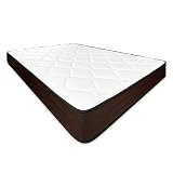 DUÉRMETE ONLINE - Colchón Viscoelástico Rumba Reversible (Cara Invierno-Verano) Firmeza-Dureza Media-Alta, Grosor 20cm, Antiácaros, Antibacerias e Hipoalergénico, 135x190