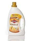 ORO Detergente líquido para lavadora - Jabón de Marsella 2,5 litros - 50 lavados - Gran poder antimanchas y máxima blancura - Jabón 100% natural ideal para toda la familia