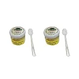 Jalea real natural, pura y fresca Española, 2 tarros de cristal con 30 gr en total son 60 gr de jalea real de abejas y 2 cucharas