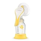 Medela Extractor de leche manual Harmony, Diseño suizo compacto con embudos PersonalFit Flex y tecnología Medela 2-Phase Expression