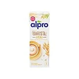 Alpro Bebida Vegetal de Avena Barista 1L, 8 Unidad (Paquete de 1)