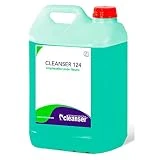 Limpiasuelos neutro perfume limón | Fregasuelos neutro limón | Fregasuelos perfumado duradero para hogar y profesionales | Formato 5 litros | Modelo Cleanser 124