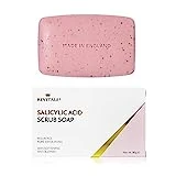Jabón exfoliante con ácido salicílico poro exfoliante, lucha contra el acné, piel suavizante, antimanchas, elimina las verrugas