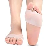 Almohadilla de Metatarsale Transpirable, Almohadillas Metatarsianas para Hombres y Mujeres, Almohadillas de Gel para Antepié, Alivio del Dolor Metatarsiano, Previene los Callos y las Ampolla