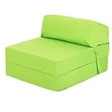 Ready Steady Bed Cómoda Silla Plegable en Z | Sofá Cama Futón Ligero | Cubierta Suave y Resistente al Agua | Colchón Individual de diseño ergonómico Zbed (Lima)