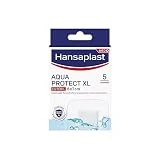 Hansaplast Aqua Protect XL Apósitos impermeables para heridas más grandes, apósitos adhesivos estériles, apósitos transparentes para natación y ducha, 1 x 5 unidades