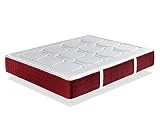 DORMISSIMO Colchon Muelles ensacados 150X190 Spring Premium, Altura 31 CM, Viscoelastica. 7 Zonas de Confort