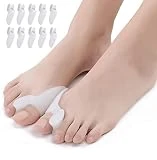 [10 Unidades]Corrector De Juanetes,Separador De Dedos De Gel Suave,Siendo CóModo Al Andar Y Usar Con Calzado,Silicona Mejorada,Almohadillas Para Juanetes, ProteccióN De Juanetes Y Hallux Valgus.