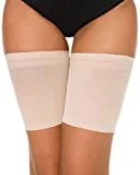 Voqeen Bandas de Elásticas elástico Anti-Chafing Bandas para Hombre y Mujer Muslo Previene las Rozaduras Bandas Antirozaduras Muslos (Skin,B:58-63CM)