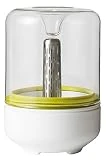 Chef'n – Germinador de Brotes y Semillas, Kit de Germinación para Cultivar Semillas de Alfalfa, Brócoli y Judías Verdes para Ensaladas, Jarra de Cristal, Caja Regalo, Color Blanco, 10 x 15 cm