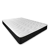 DUÉRMETE ONLINE - Colchón Viscoelástico Pocket Visco Reversible (Cara Invierno-Verano) Firmeza-Dureza Media-Alta, Grosor 20cm, Antiácaros, Antibacerias e Hipoalergénico, 90x190