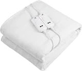 Pekatherm Calienta Camas Eléctrico Doble | Tamaño 170 x 180 cm | 3 Niveles de Temperatura | Calientacamas Elaborado en Poliéster 100% | Manta Eléctrica Cubre Colchones King Size UP217D