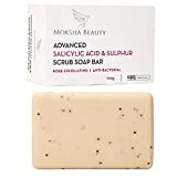 Barra de Jabón de Azufre con Ácido Salicílico - [Hecho en el Reino Unido] Avanzada Barra de Jabón con Ácido Salicílico y Azufre Exfoliante para Tratamiento Facial | Sin Parabenos ni Crueldad - 100g