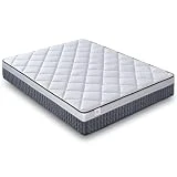 NATURELITS Colchon Muelles Ensacados Visco 150 x 200 Núcleo de Muelle Ensacado.Adaptable, Higiénico y Transpirable. ErgoNatur Antiácaros. Color Gris. Modelo Xstar Altura 26 cm