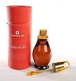 Aceite de rosa mosqueta BIO 100%, PREMIUM puro ecológico, prensado en frío sin refinar, natural y orgánico, alta capacidad regeneradora para piel, cabello, uñas, arrugas, estrías y cicatrices 50 ml