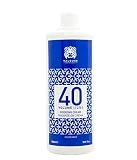 Valquer Profesional Oxigenada Estabilizada en Crema, 40 Volumenes (12%). Coloración capilar permanente. Uso profesional peluquería. Formulación vegana - 1000 Ml