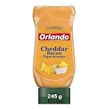 Orlando Salsa Queso Cheddar con Bacon Bocabajo 245g