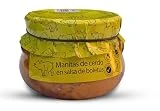 Manitas de cerdo 610grs. Receta familiar, casera y artesana. Manitas de cerdo en salsa de boletus. Conservas Gourmet. Regalo original para todos. 100% elaborado en España. Manitas de cerdo guisadas.