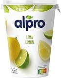 ALPRO YOGUR VEGETAL VARIOS SABORES (Pack 4 Und.) REFRIGERADO (LIMA LIMON, 500 g.)