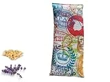 STIGORVI - Saco de semillas para microondas - Saco térmico para microondas - Bolsa calor y frío - Cojín microondas (13cmx31cm) - Hecha a mano en España - 100% artesanal de semillas naturales lavanda