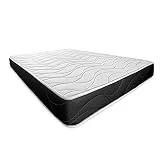 Somnia Descanso - Colchón Viscoelástico Bombay Reversible (Cara Invierno-Verano) Firmeza-Dureza Media-Alta, Grosor 20cm, Antiácaros, Antibacerias e Hipoalergénico, 135x190