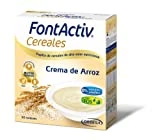 FontActiv Cereales Crema de Arroz- en Papilla de Cereales para Adultos y Mayores 0% Azúcares Añadidos- 600 gr, 600 gramo, 1
