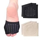 2 Pares Almohadilla Metatarsal,Almohadillas Pies,Mangas Metatarsales Suaves y Cómodas Para el Pie, Para Aliviar el Dolor Del Antepié,Para Mujeres y Hombres(L)