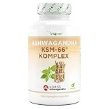 Ashwagandha KSM-66 complex con 180 cápsulas - Altamente dosificado con 1060 mg por dosis diaria - Materia prima de primera calidad - Natural - Vegano