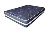 ECCOX - Colchón Viscoelástico Turmalina Grey - Altura 25cm - Viscoelástica con Tejido Strech Turmalina - Núcleo Ultracel HR de Alta Densidad - Firmeza Alta (135x190 cm)