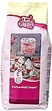 FunCakes Preparado Crema Blanca Encantada, Muy Ligera y Esponjosa, Perfecta para Rellenar y Cubrir Pasteles o Como Cobertura para Cupcakes, Halal. 900 g