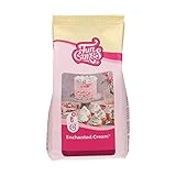 FunCakes Preparado Crema Encantada, Blanca Como la Nieve, Fácil de Usar, Muy Ligera y Esponjosa, Perfecta para Rellenar y Cubrir Pasteles o Cupcakes, Halal. 450 g