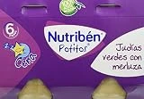Nutribén Potitos Cena De Judías Verdes y Merluza Desde Los 6 Meses, 3 Bipacks (6 X 190 Gr.)
