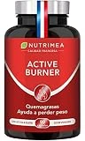 Potente Quemagrasas Abdominal Fat Burner Natural l Guaraná Café Verde Jengibre Kola Fucus l Supresor del Apetito l 90 Cápsulas Veganas Fabricado en Francia