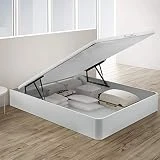 PIKOLIN, canapé abatible 150x190, Servicio de Entrega Premium Incluido, Color Blanco, Alta Capacidad de almacenaje