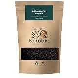 Acai en Polvo Organico Ecologico | SAMSKARA | para hacer batidos y bols saludables | Rico en vitaminas y minerales | 250gr x 1 pack