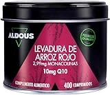 Levadura de Arroz Rojo con Coenzima Q10 | 400 comprimidos | 2,99 mg de Monacolina pura | Función Normal del Corazón | Controla el colesterol | Libre de Citrinina | Más de 1 Año.