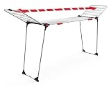 Vileda Infinity Flex Tendedero Grande, Estante Telescópico Extensible, Secadora ya Montada, Alas Altas