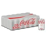 Coca-Cola Light - Refresco de cola sin azúcar, sin calorías - Pack 24 latas 330 ml