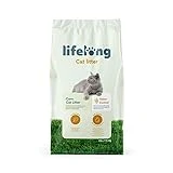Marca Amazon - Lifelong Arena Aglomerante de maíz para gatos, Sin fragancia, 25L (Paquete de 1)