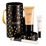 Atashi, Rutina Facial No Make up, Make Up, Cofre de Belleza DD Cream Tono Medio SPF15 + Contorno de Ojos Iluminador + Brocha de Maquillaje de Regalo, 50ml + 15ml