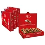 Red Red Delight Bombones de Chocolate con Leche Rellenos de Coco Sin Azúcares Añadidos y Bajos en Calorías, 132 Gramos