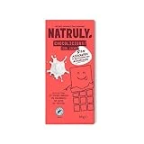 NATRULY Tableta de Chocolate con Leche sin Azúcar y sin Edulcorantes con Fibra de Achicoria, sin Gluten -85 g