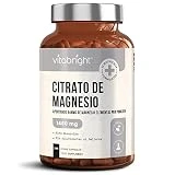 Citrato de Magnesio - 1480mg de Alta Potencia - 240 Cápsulas (Suministro para 4 Meses) - Cápsulas Veganas de Magnesio Premium - Proporcionando Magnesio Elemental de 444mg - Hecho en el RU