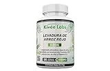 KivéeLabs 90 Cápsulas Levadura de Arroz Rojo PREMIUM | 2,95 mg Monacolina K + Q10 + Vit B12 | Baja tu Colesterol | Sin gluten, Vegano y sin OMG - Fabricado en España